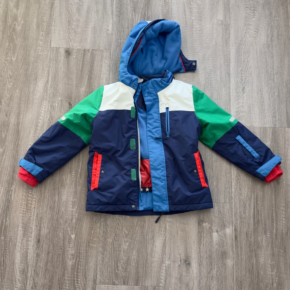 Mini Boden Blue Fleece Jacket